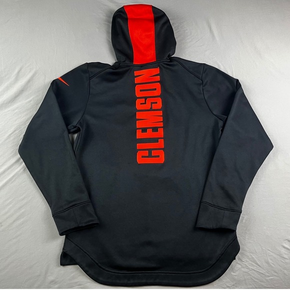 Nike Therma Fit Scuba Hoodie Clemson Tigers Womens Small Paw Logo Sweatshirt - Picture 2 of 8